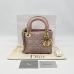 Dior Lady Dior Mini Lambskin Light Pink GHW