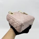 Dior Lady Dior Mini Lambskin Light Pink GHW