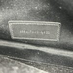 Saint Laurent Envelope Wristlet Grained Black GHW