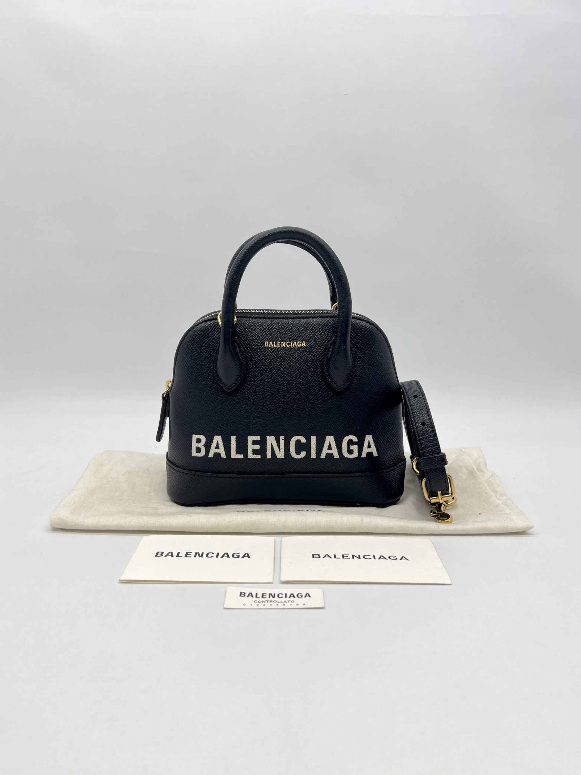 Balenciaga Ville XXS Black GHW