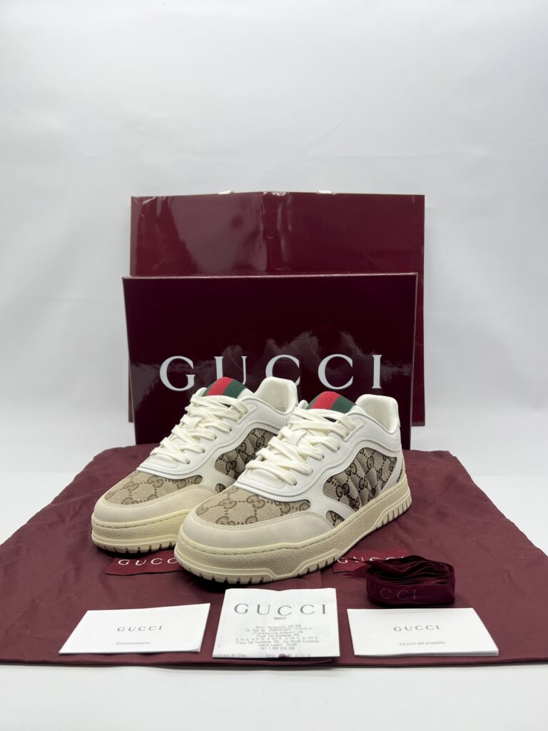 Gucci Re Web Sneaker GG Canvas Beige