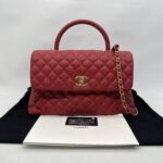 Chanel Coco Handle Large Caviar Red GHW