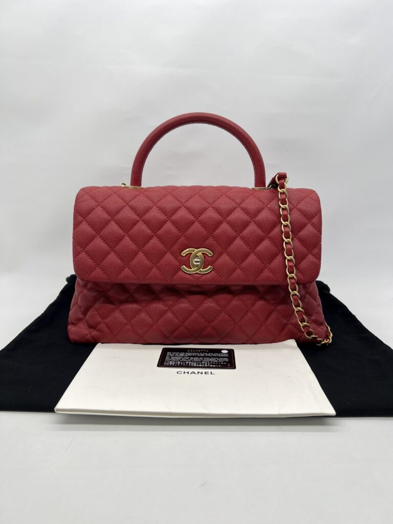 Chanel Coco Handle Large Caviar Red GHW