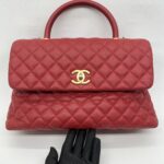 Chanel Coco Handle Large Caviar Red GHW