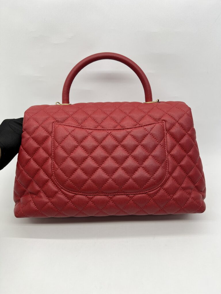 Chanel Coco Handle Large Caviar Red GHW