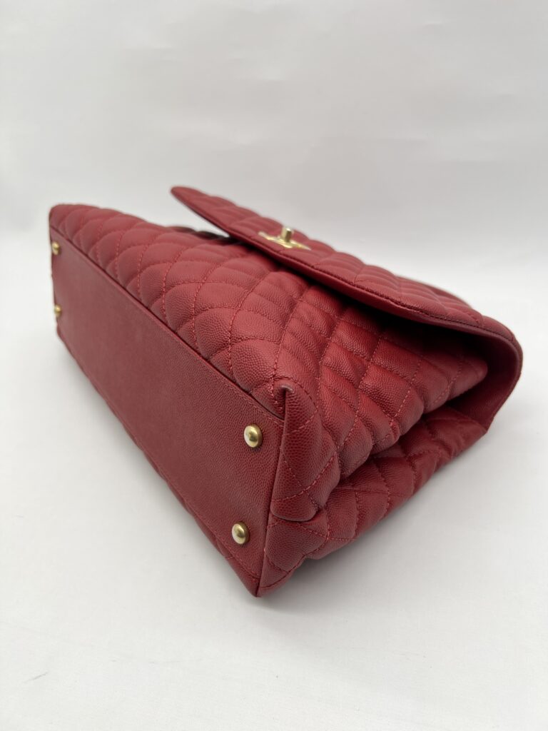 Chanel Coco Handle Large Caviar Red GHW