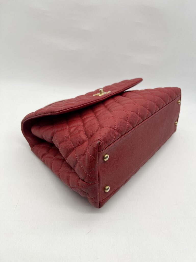 Chanel Coco Handle Large Caviar Red GHW