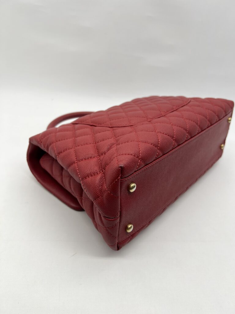 Chanel Coco Handle Large Caviar Red GHW