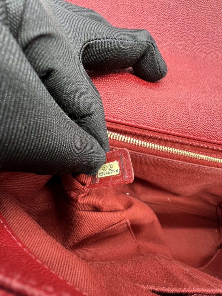 Chanel Coco Handle Large Caviar Red GHW