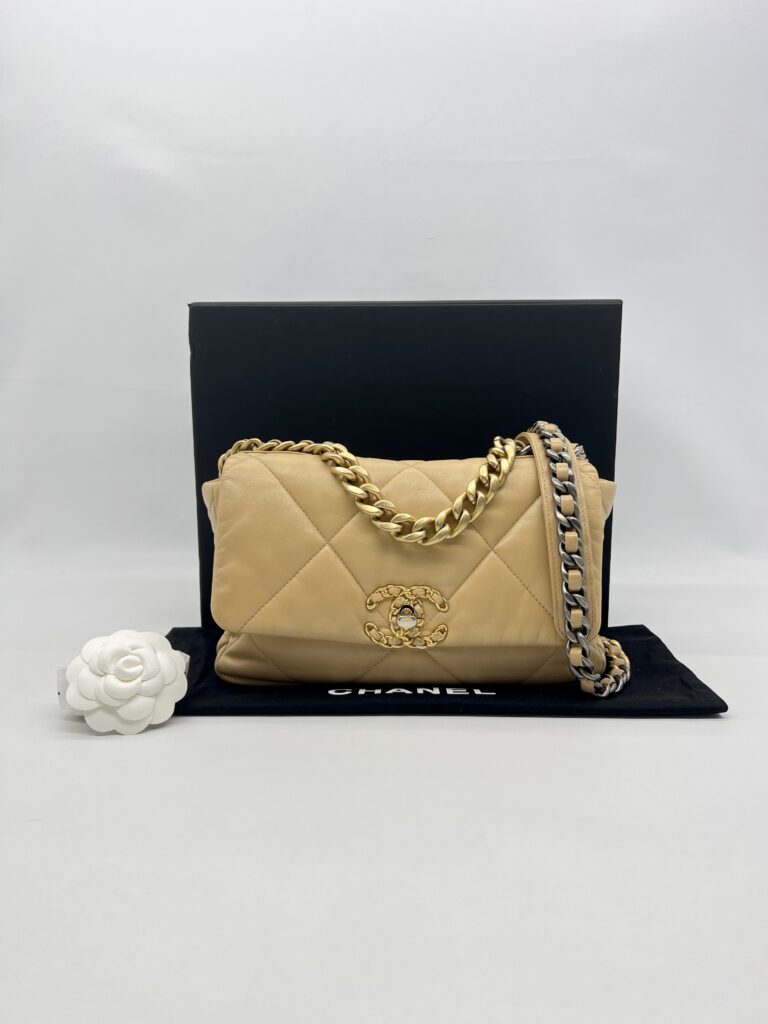 Chanel C19 Small Lambskin Beige