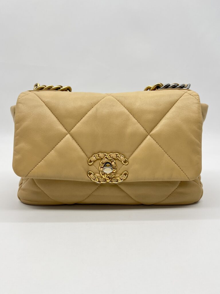 Chanel C19 Small Lambskin Beige