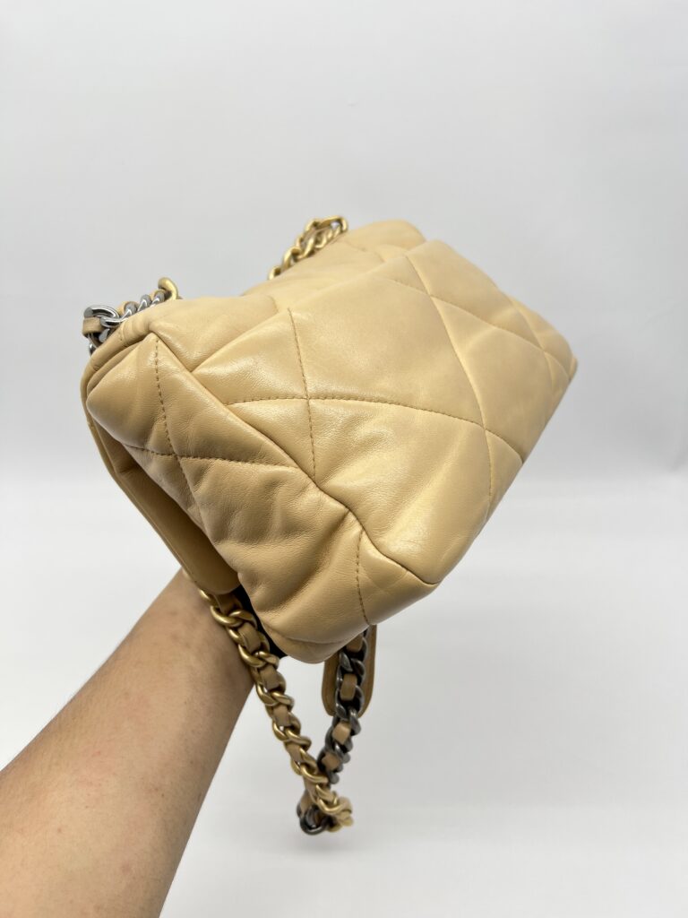 Chanel C19 Small Lambskin Beige