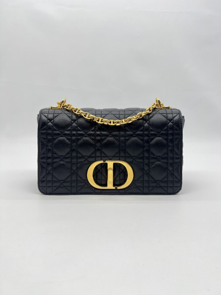 Dior Medium Caro Black GHW