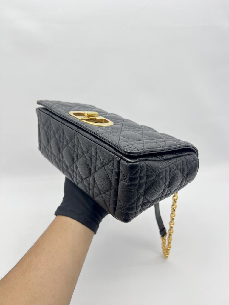 Dior Medium Caro Black GHW
