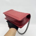 Chanel Boy 25 Caviar Red RHW