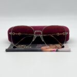 Gucci GG0883OA Sunglasses Square Glasses Gold Tortoise