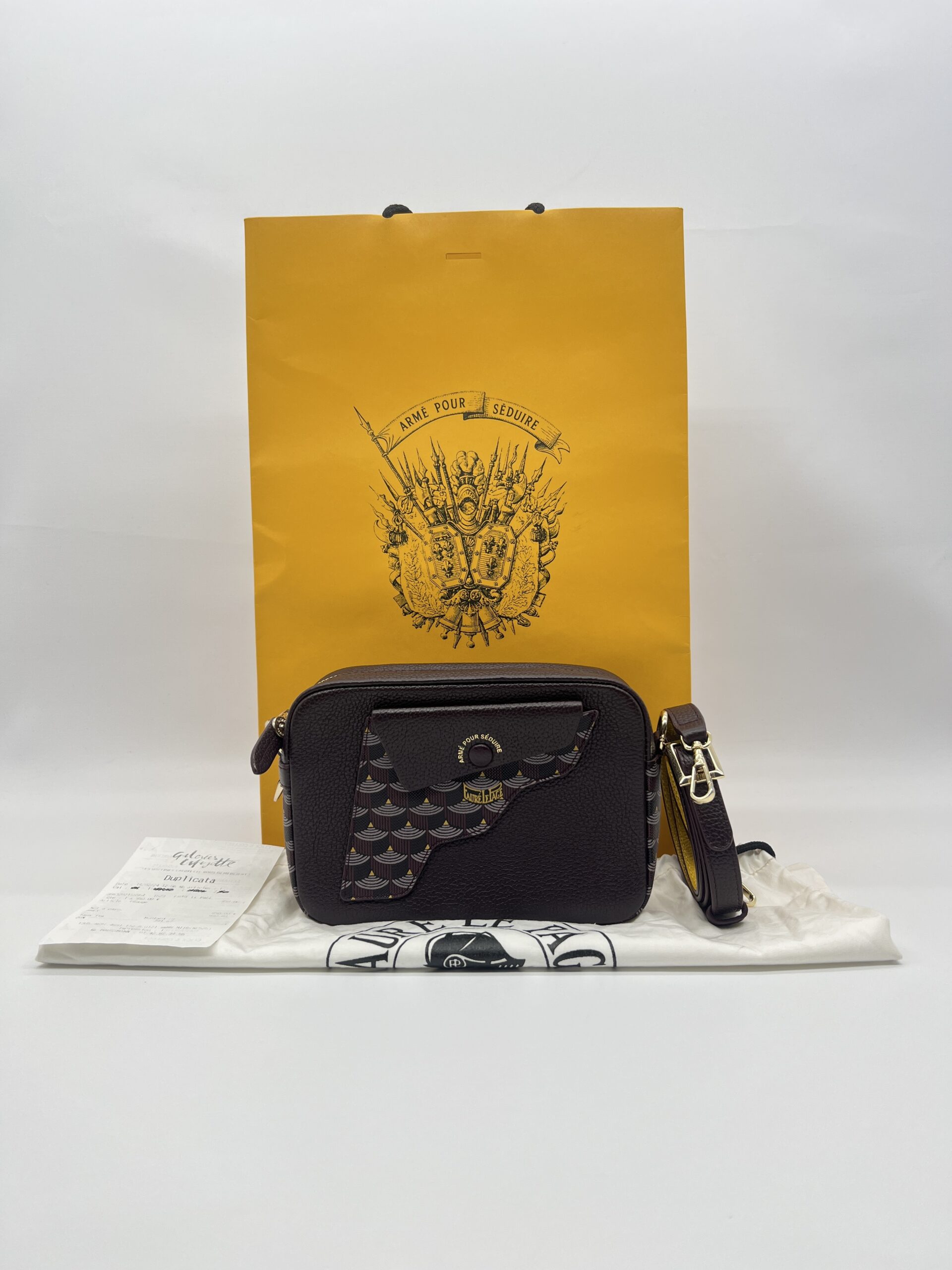 Faure Le Page Calibre Soft 17 Crossbody Scale Canvas/Calfskin Ivress Red LGHW