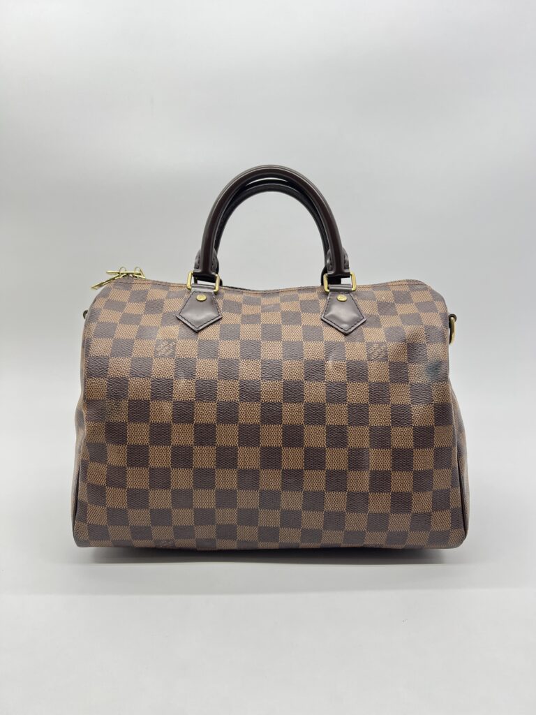 Louis Vuitton Speedy Bandou 30 Damier Ebene GHW
