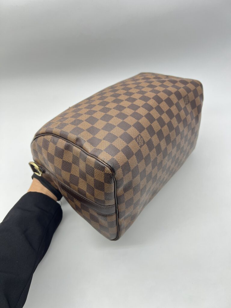 Louis Vuitton Speedy Bandou 30 Damier Ebene GHW