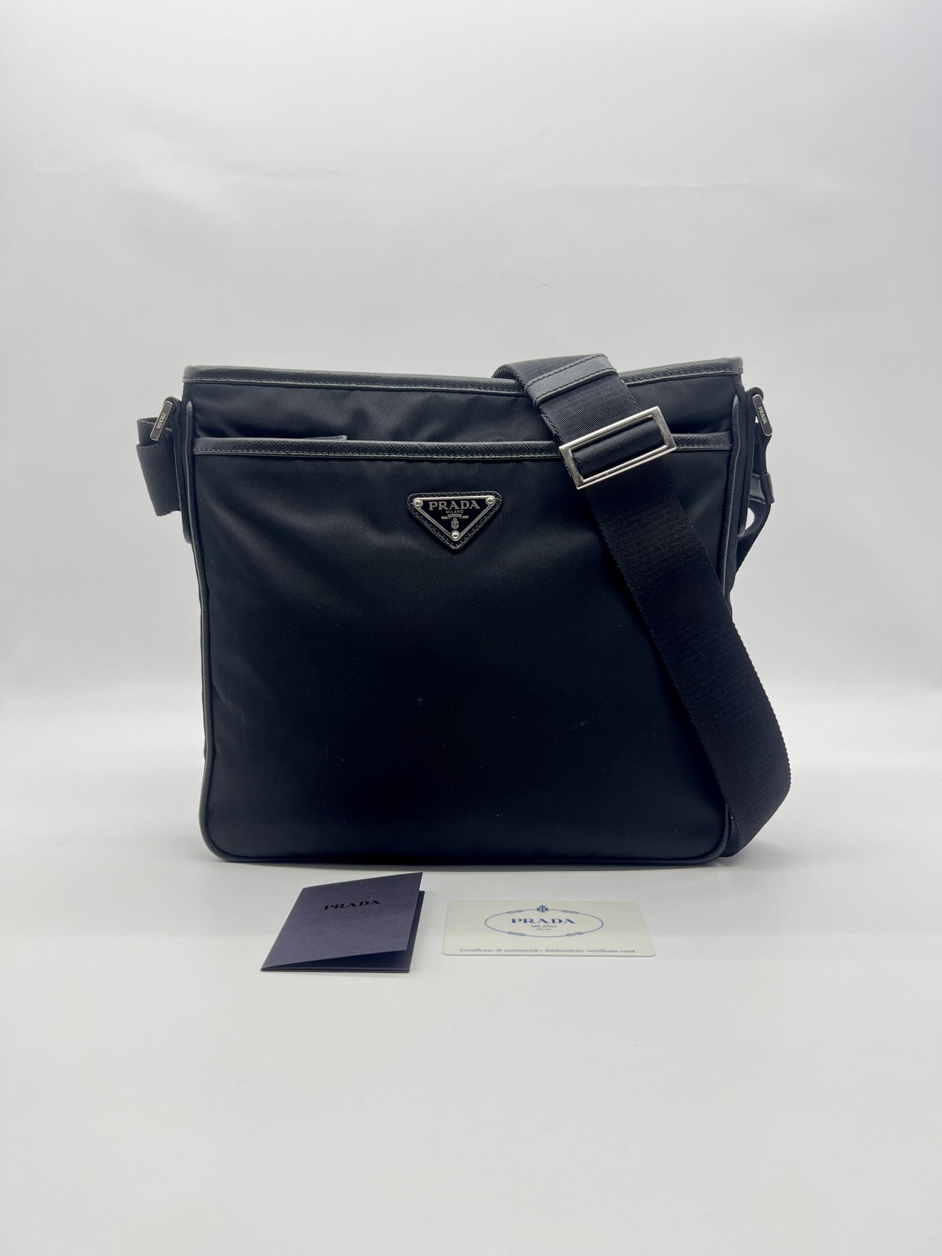 Prada Crossbody Bag Tessuto Nylon Black SHW