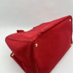 Prada Canapa Shopping Tote Canvas Rosso GHW