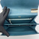 Gucci Interlocking 1973 Flap Bag Turqoise LGHW
