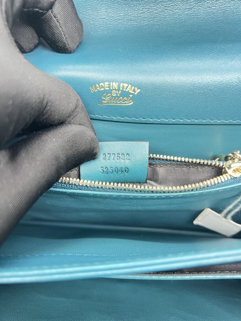 Gucci Interlocking 1973 Flap Bag Turqoise LGHW