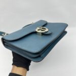 Gucci Interlocking 1973 Flap Bag Turqoise LGHW