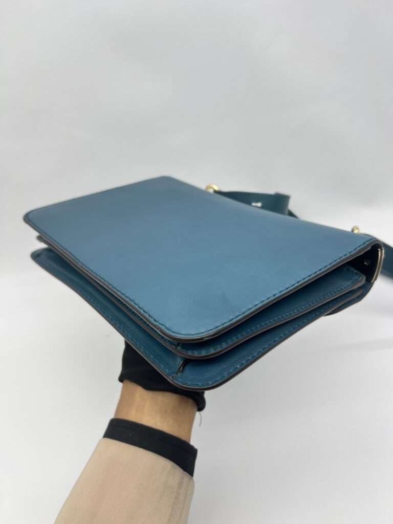 Gucci Interlocking 1973 Flap Bag Turqoise LGHW