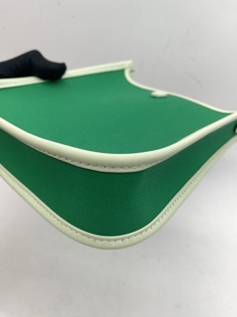 Hermes Neo Evelyne 16 Officier Canvas Swift Menthe/Vert Fizz SHW