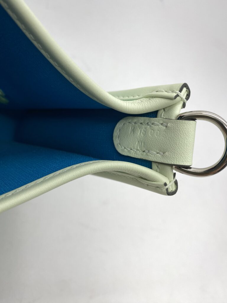 Hermes Neo Evelyne 16 Officier Canvas Swift Menthe/Vert Fizz SHW