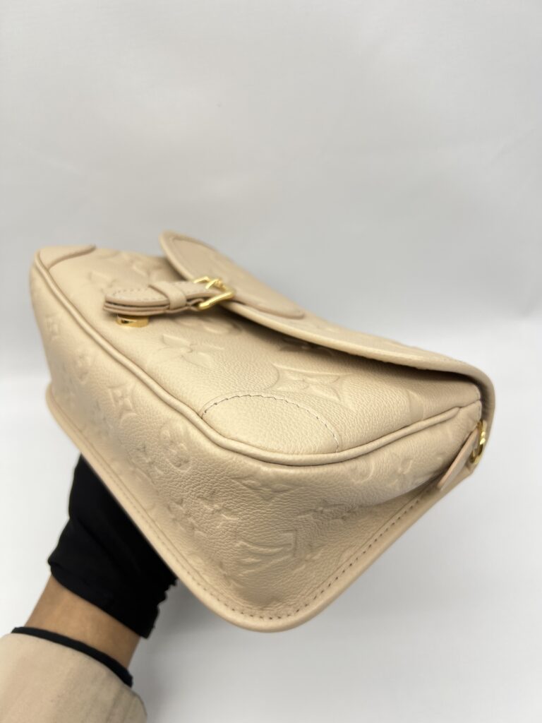 Louis Vuitton Diane PM Monogram Empreinte Creme GHW