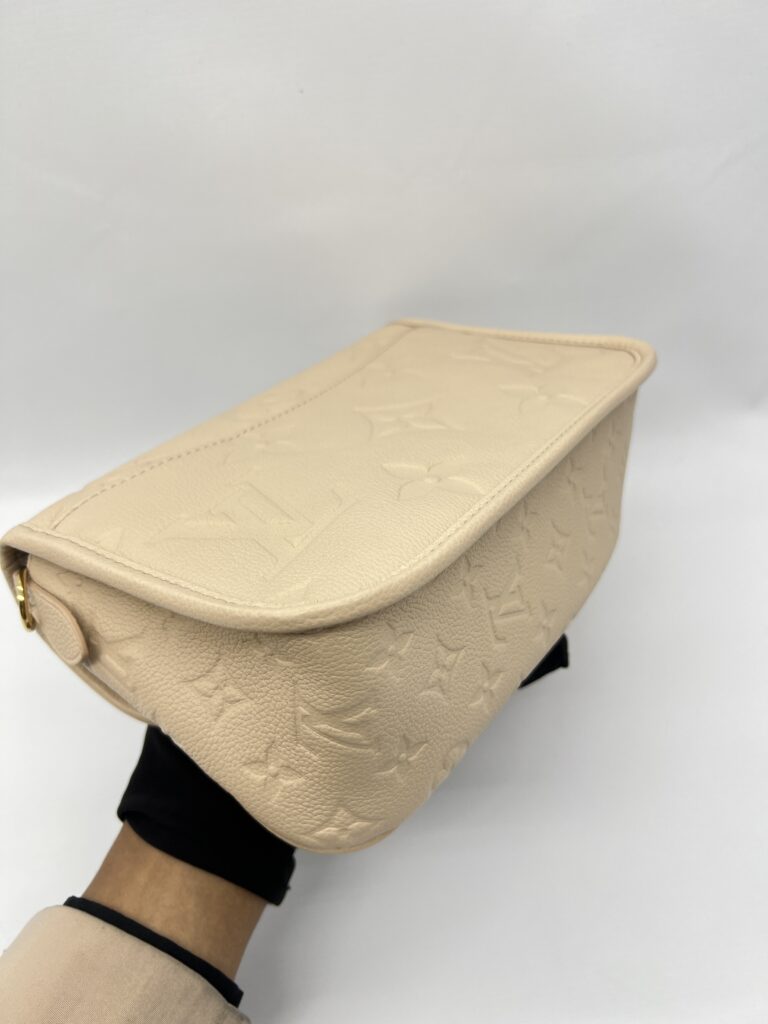 Louis Vuitton Diane PM Monogram Empreinte Creme GHW