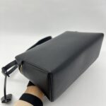 Loro Piana Extra Bag L27 Saddle Calfskin Black GHW