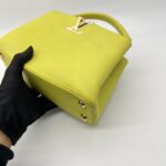 Louis Vuitton Capucines Lime Green GHW