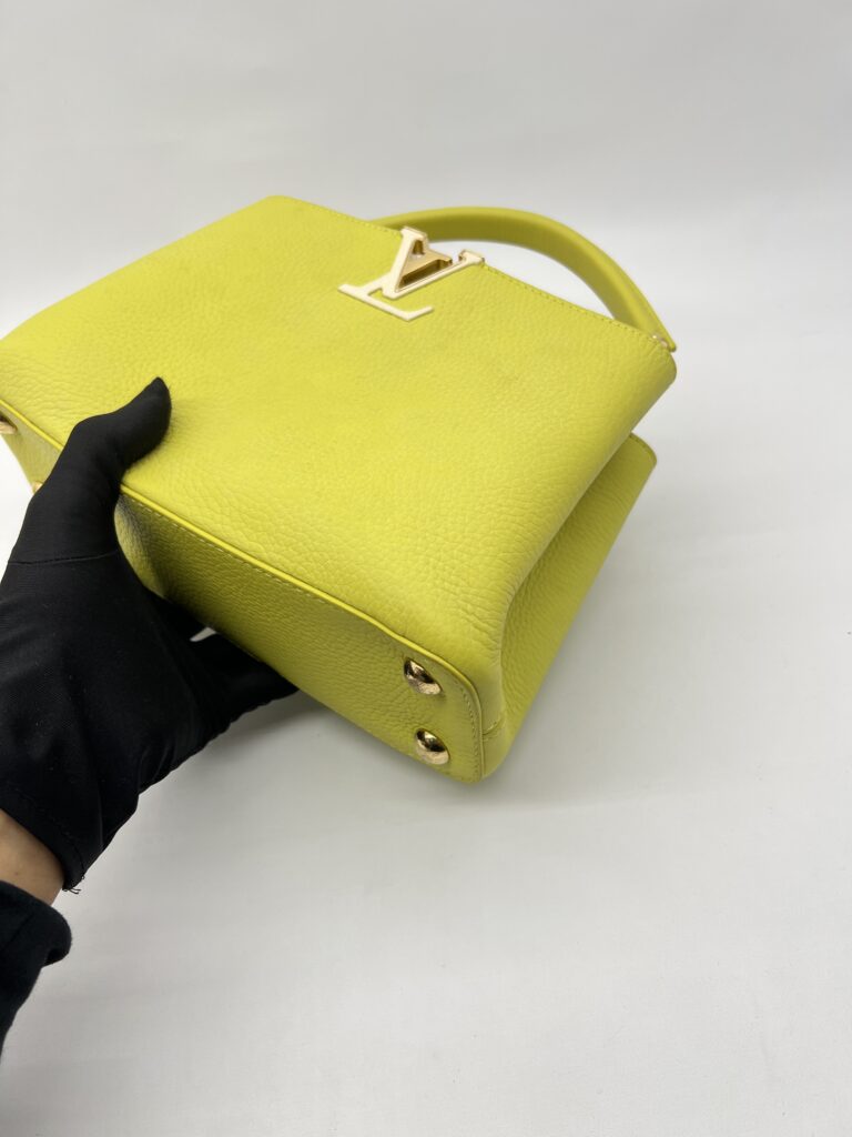 Louis Vuitton Capucines Lime Green GHW