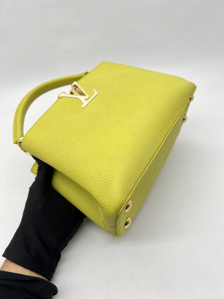 Louis Vuitton Capucines Lime Green GHW