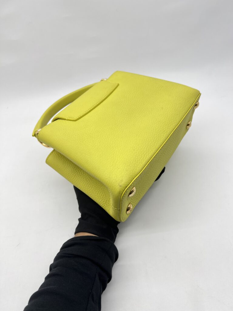 Louis Vuitton Capucines Lime Green GHW