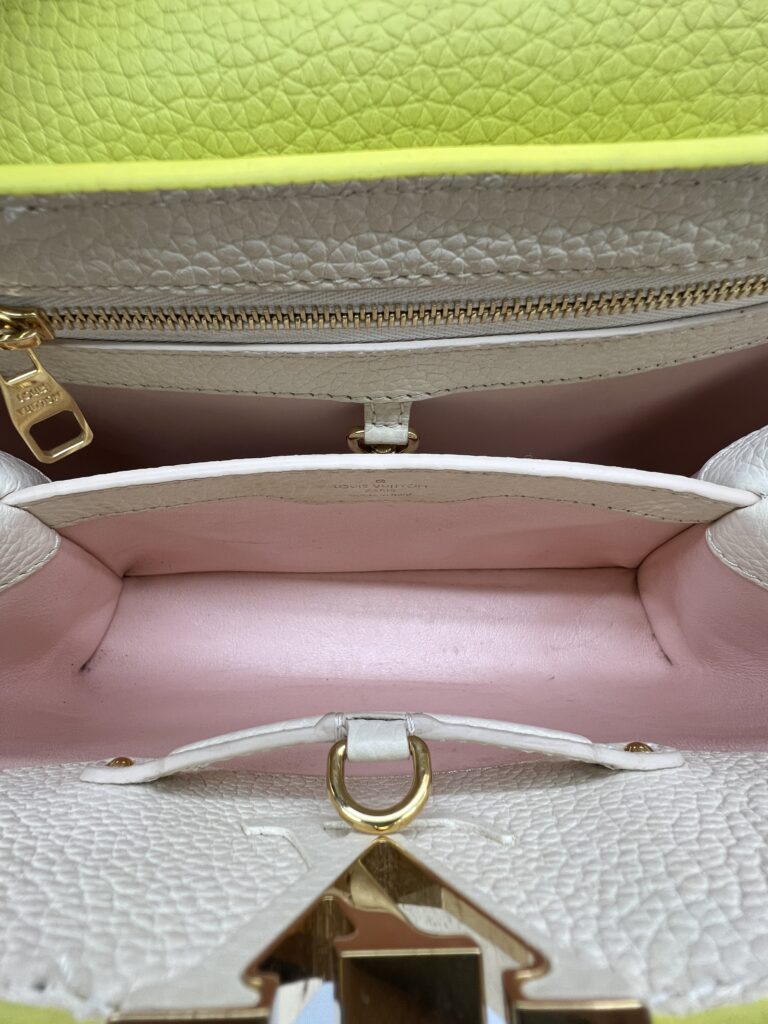 Louis Vuitton Capucines Lime Green GHW