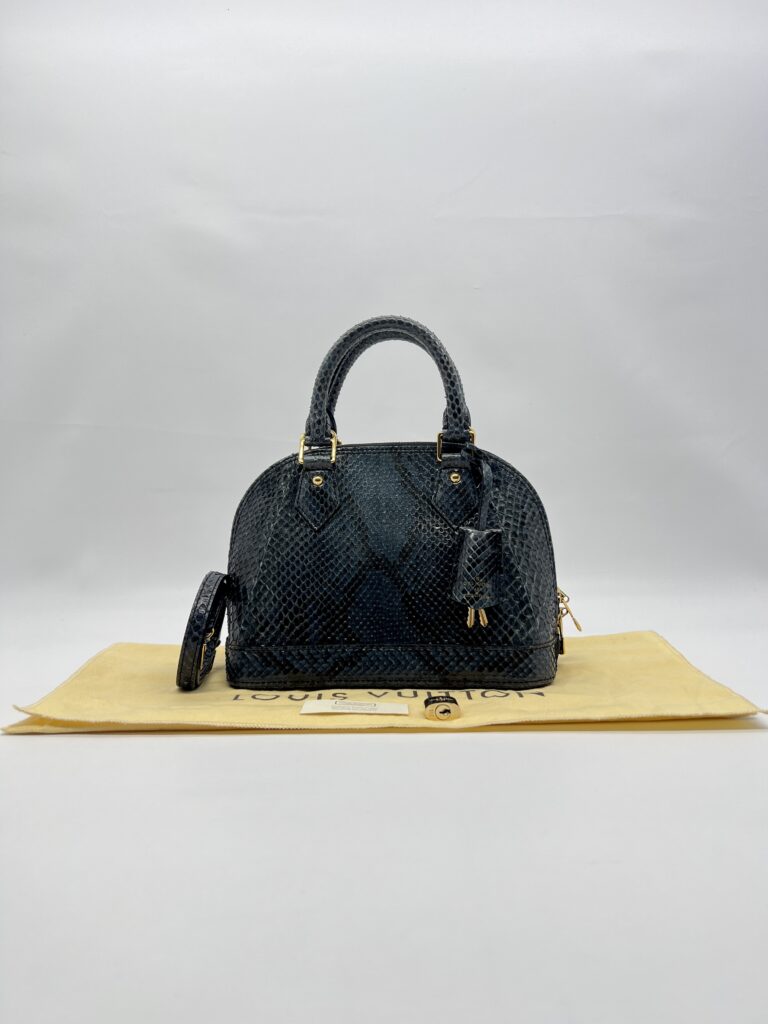 Louis Vuitton Alma BB Phython Navy GHW