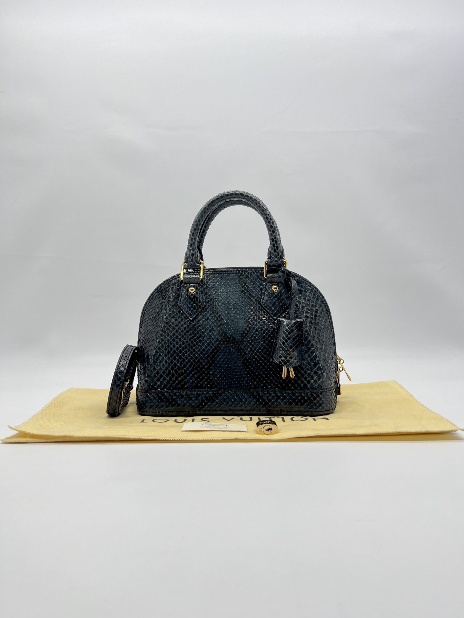 Louis Vuitton Alma BB Phython Navy GHW