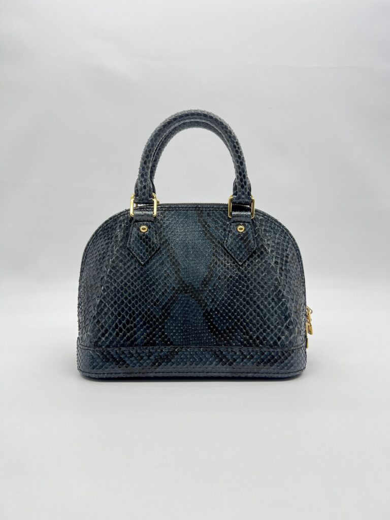 Louis Vuitton Alma BB Phython Navy GHW
