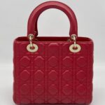 Dior Lady Dior Medium Red GHW