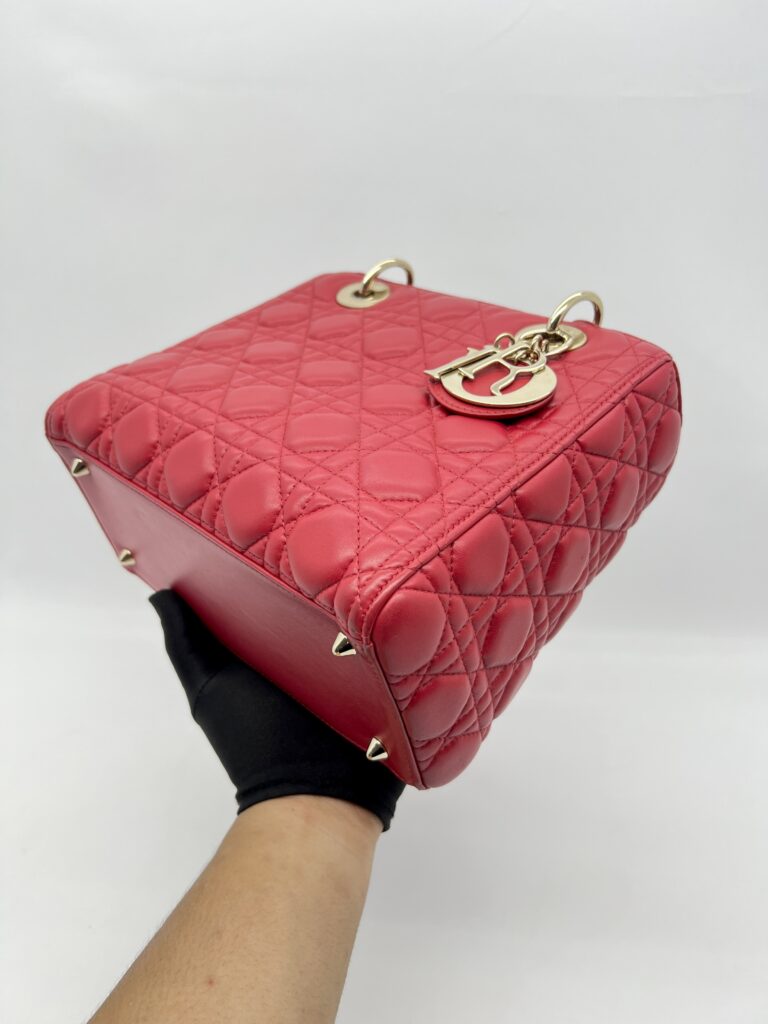 Dior Lady Dior Medium Red GHW