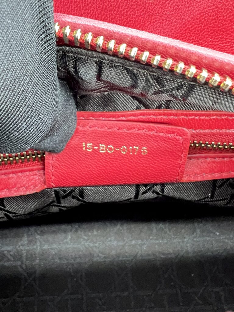 Dior Lady Dior Medium Red GHW