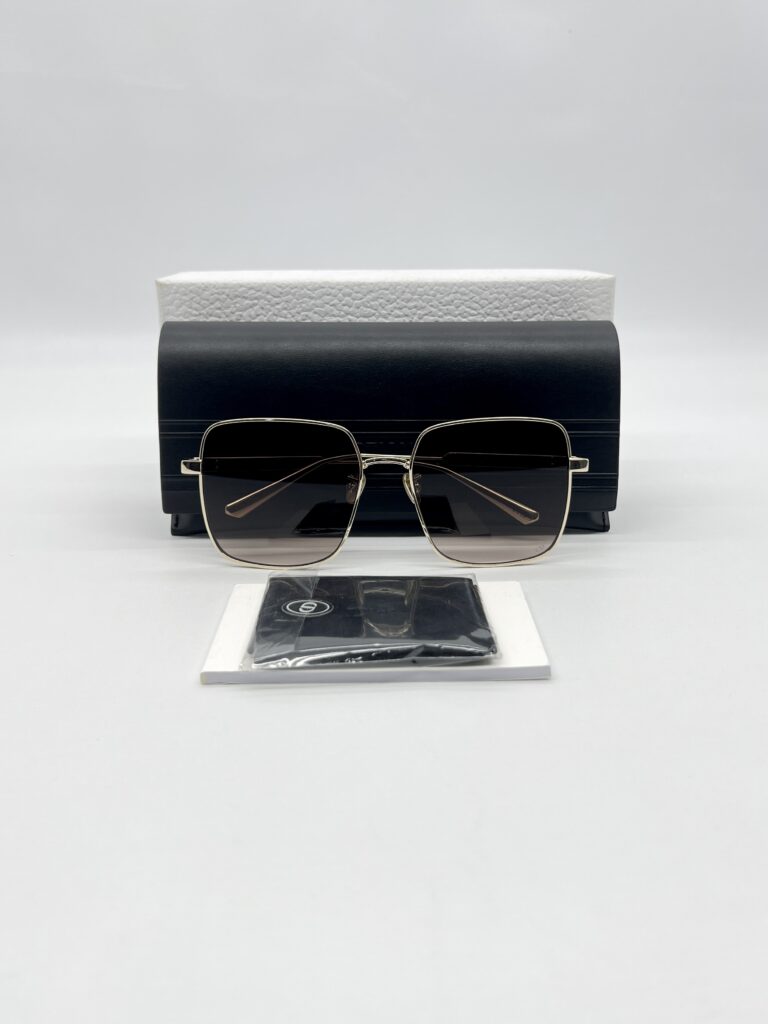 Dior Square Sunglasses Diorcannage S1U Gold