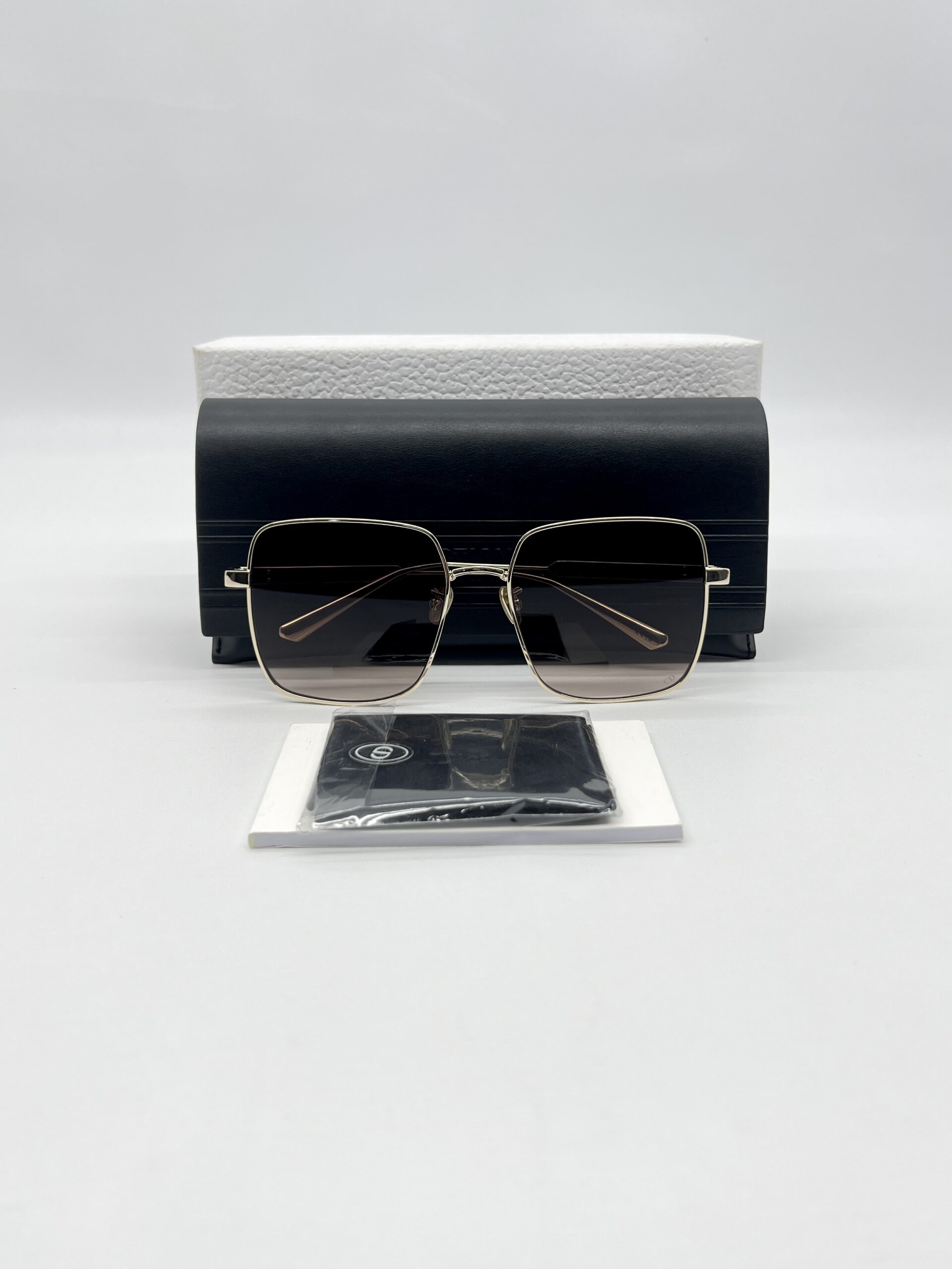 Dior Square Sunglasses Diorcannage S1U Gold