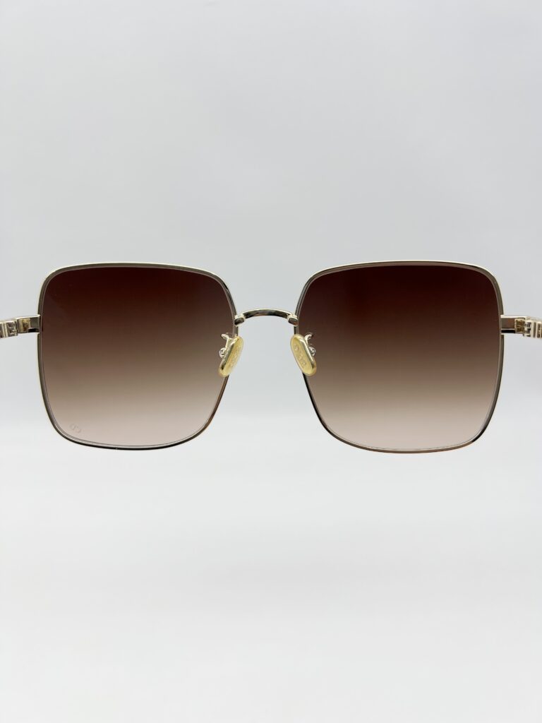Dior Square Sunglasses Diorcannage S1U Gold