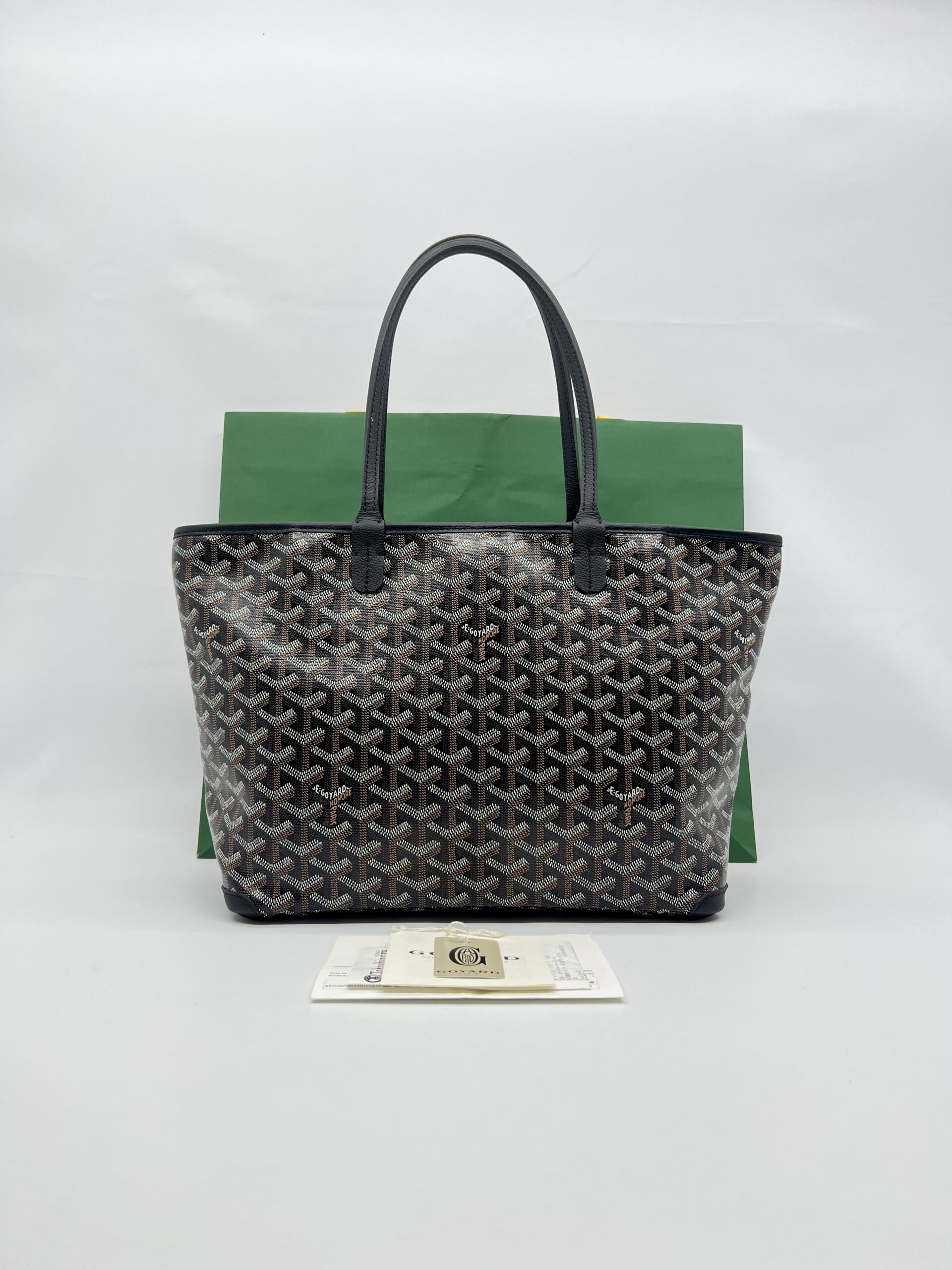 Goyard Artois PM Goyardine Noir SHW