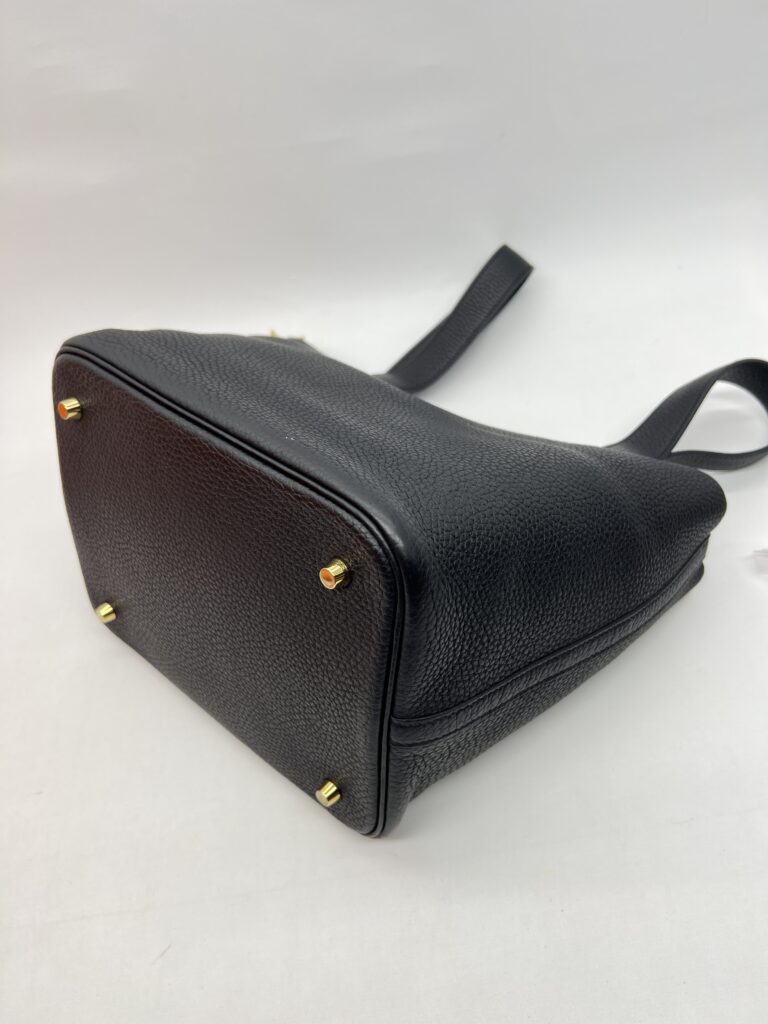 Hermes Picotin 22 Celemence Noir GHW